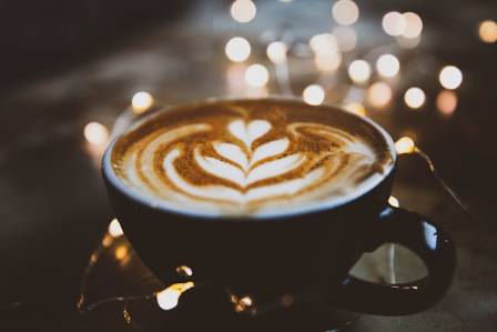 Latte art, step by step